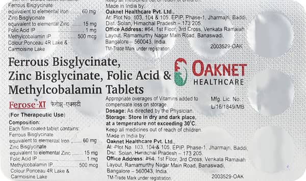 Ferose Xt Strip Of 15 Tablets