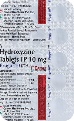 Prugo 10mg Strip Of 15 Tablets