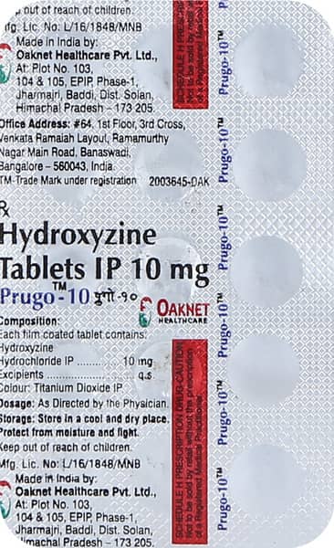 Prugo 10mg Strip Of 15 Tablets