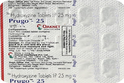 Prugo 25mg Strip Of 15 Tablets