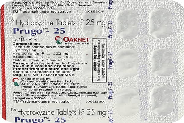 Prugo 25mg Strip Of 15 Tablets