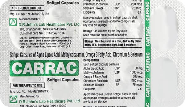 Carrac Strip Of 10 Capsules