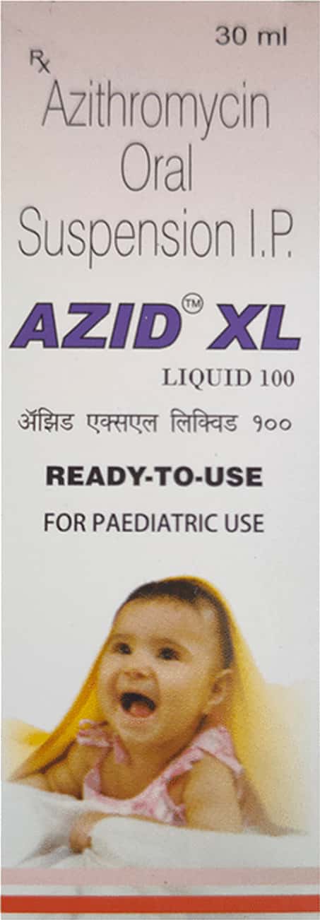 Azid Xl 100 MG/5ML Syrup (30): Uses, Side Effects, Price & Dosage ...