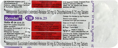 Revelol Ch 50/6.25mg Strip Of 10 Tablets