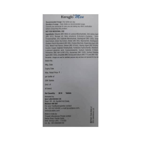 Keraglo Men Bottle Of 30 Tablets