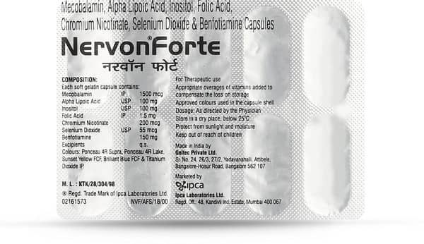 Nervon Forte Strip Of 10 Capsules