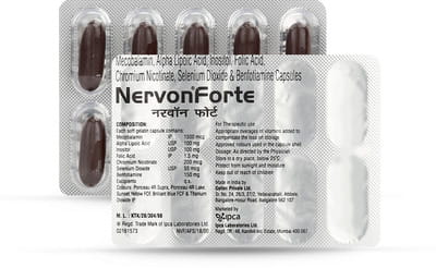Nervon Forte Strip Of 10 Capsules