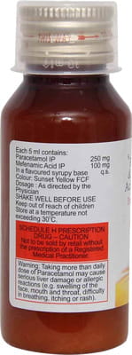 Pacimol Mf 250mg Bottle Of 60ml Suspension