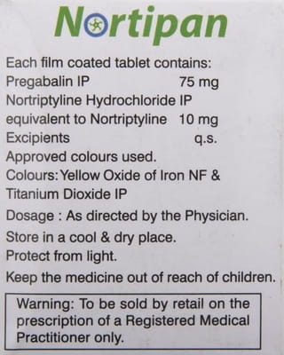 Nortipan Strip Of 10 Tablets