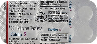 Cildip 5mg Strip Of 10 Tablets