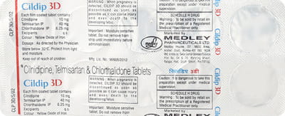 Cildip 3d Strip Of 10 Tablets