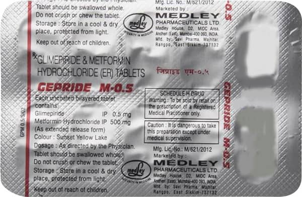 Gepride M 0.5 Strip Of 10 Tablets