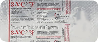 3vc Vag Box Of 3 Vaginal Suppositories