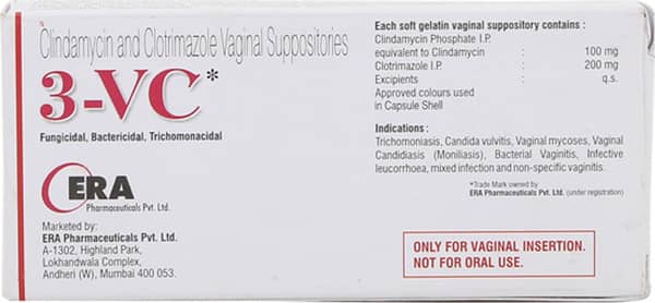 3वीसी‌ वैग का डब्बा 3 वेजाइनल सपोजिटरी
