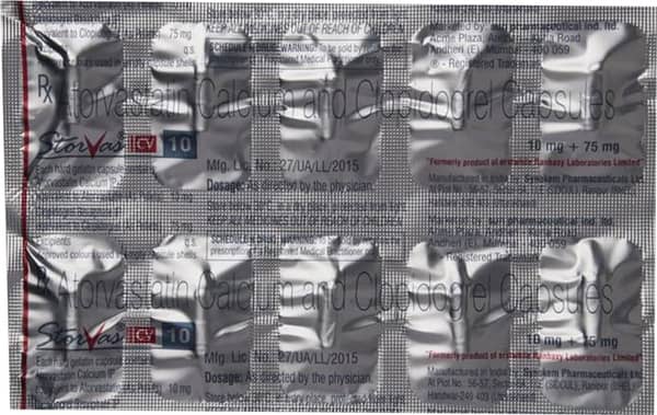 Storvas Cv 10mg Strip Of 10 Capsules
