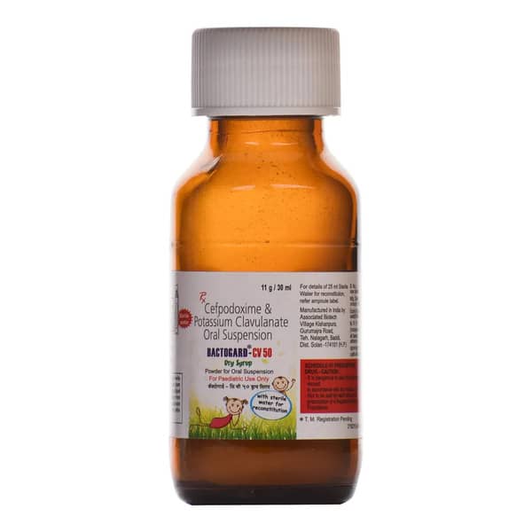 Bactogard Cv 50Mg Bottle Of 30Ml Dry Syrup
