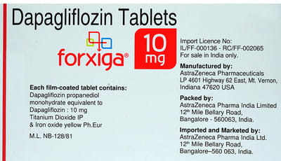 Forxiga 10mg Strip Of 14 Tablets