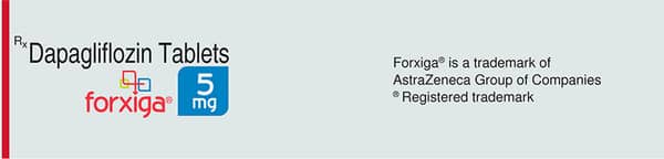 Forxiga 5mg Strip Of 14 Tablets