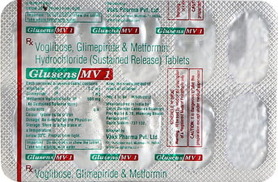 Glusens Mv 1mg Strip Of 10 Tablets