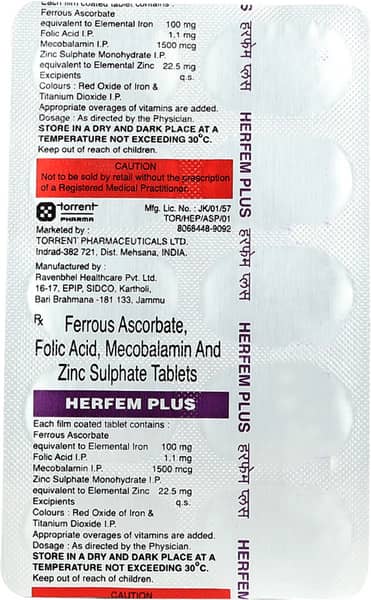 Herfem Plus Strip Of 10 Tablets