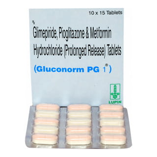 Gluconorm Pg 1Mg Strip Of 15 Tablets