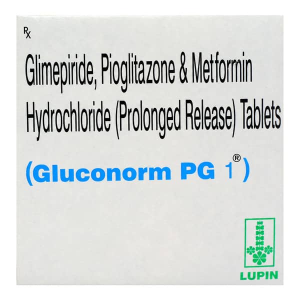 Gluconorm Pg 1Mg Strip Of 15 Tablets