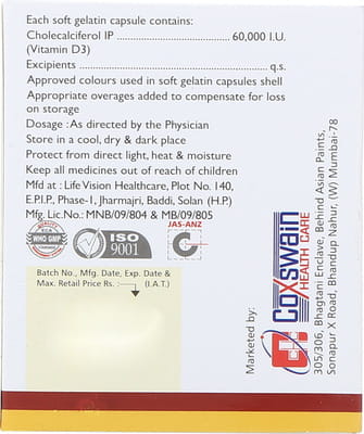 Coxcal D3 Strip Of 4 Capsules