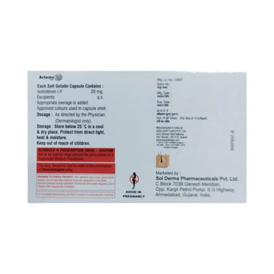 Actame 20mg Strip Of 10 Capsules