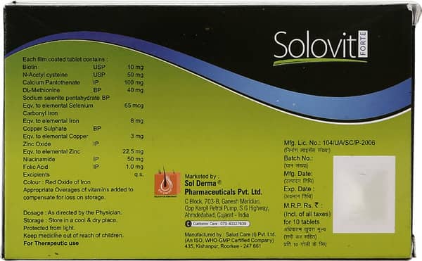 Solovit Forte Strip Of 10 Tablets