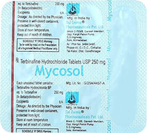 Mycosol 250Mg Tablet 7'S
