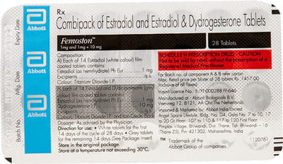 Femoston 1/10mg Strip Of 28 Tablets