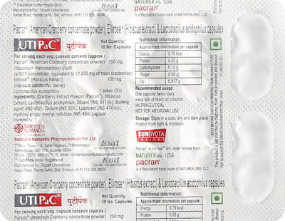 Utipac Strip Of 10 Capsules
