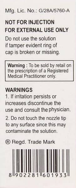 Irimist Bottle Of 10ml Eye Drops