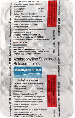 Macphylline Sr 200mg Strip Of 10 Tablets