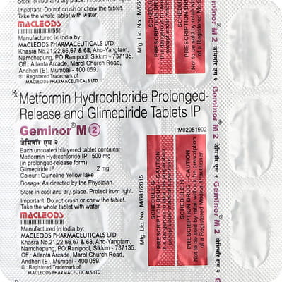 Geminor M 2mg Strip Of 15 Tablets