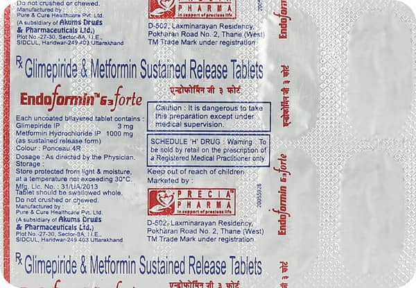 Endoformin G3 Forte Strip Of 10 Tablets