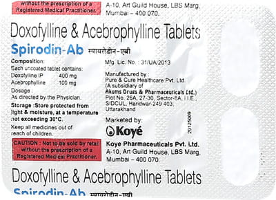 Spirodin Ab Strip Of 10 Tablets