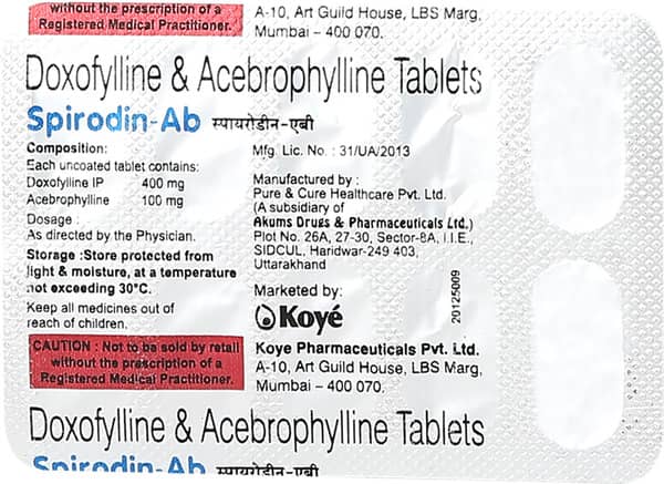 Spirodin Ab Strip Of 10 Tablets