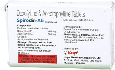 Spirodin Ab Strip Of 10 Tablets