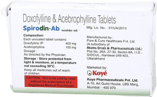 Spirodin Ab Strip Of 10 Tablets