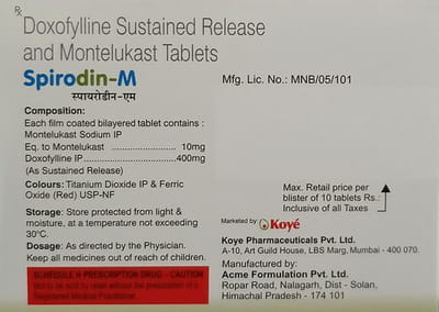 Spirodin M Strip Of 10 Tablets