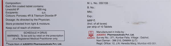 Megazolid 600 Tablet