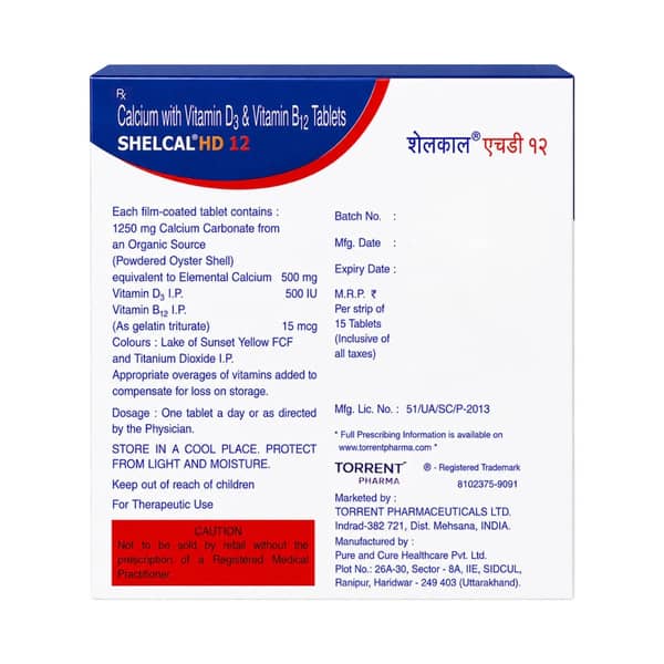 Shelcal Hd 12 Tablet