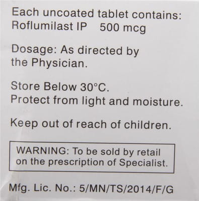 Rofaday 500mcg Strip Of 10 Tablets