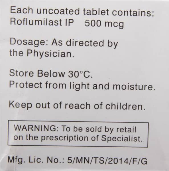 Rofaday 500mcg Strip Of 10 Tablets