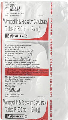 Lmx Forte 625mg Strip Of 10 Tablets