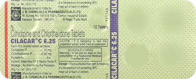 Cilacar C 6.25mg Strip Of 10 Tablets