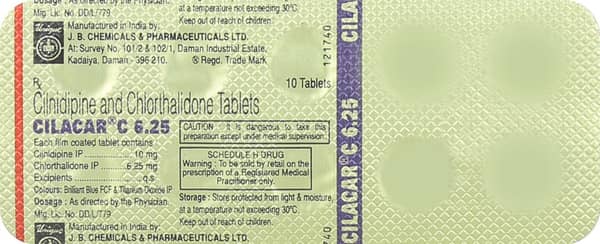 Cilacar C 6.25mg Strip Of 10 Tablets