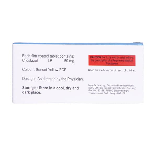 Cilobid 50Mg Strip Of 10 Tablets