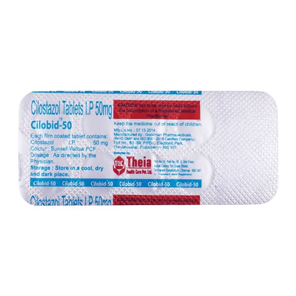 Cilobid 50Mg Strip Of 10 Tablets